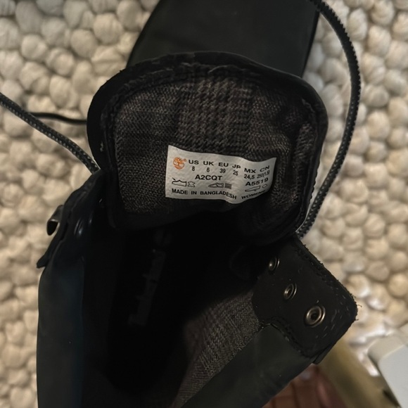 Timberland Black Combat Boots - Picture 3 of 5